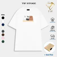 在飛比找蝦皮購物優惠-本地品牌 TIF 中性 T 恤高級棉大碼 - Cool Be