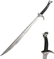 Glaswder 99 cm Black PU Thorin's Orcris Cosplay Sword for Cosplay, Costume Accessories Props