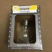 Everlasting Luminous Glow Warm White Bulb Metal Solar Mason Jar Lid with Bulb