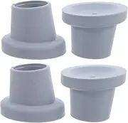 4pcs Sooth Chair Bath Chair Foot Cover Chair Leg Cover Furniture Leg Protectors Leg Caps Shower Chair Foot Covers Replacement Feet Tip for Bath Chair Rubber