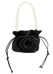 Magda Butrym Magda Small Satin Bucket bag - Black ONE SIZE