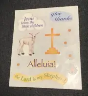 Creative Memories Sticker CHRISTIAN JESUS LOVES CHILDREN CROSS NOS NLA *