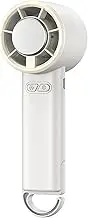 Portable And Handheld Ice Pack Fan USB Turbocharging Cooling Power Stylish Texture ABS Semiconductor Refrigeration Dual, Cream