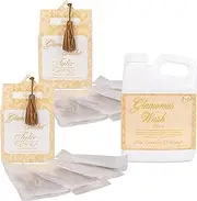Elanze Designs Tyler Candle DIVA - Liquid Laundry Detergent and Scented Sachet Bundle - 16 Ounce