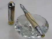 UNIQUE RARE HQ HANDMADE NOUVEAU SCEPTRE STABILIZED SPALTED MAPLE WOOD RB PEN