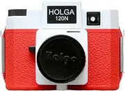 Holga 120N White Top Red Body 120 Format Film Camera