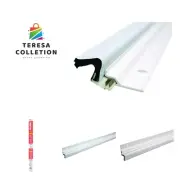 1-1/4"/16-1/2' Aluminum and Kerf Seal Door Set, White