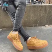 NIKE Air Force 1 LV8 3 Shoes, Low GS Cut Sneaker Brown BQ5485-700