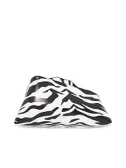 The Attico Zebra Print Calfskin Clutch