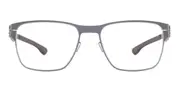 Ic! Berlin IC5023 Hannes S. Boulderdash Men's Glasses Grey Size 55 - Private Health Rebate - Blue Light Block Available