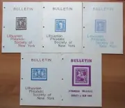Lithuania - 1981-82 "New York Lithuanian Philatelic Society" Bulletins