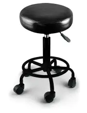 [Levede] Salon Swivel Bar Stools Chairs in Black