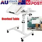 Mobile Adjustable Desk Laptop Computer Stand Over Bed Bedside Table Notebook AUS