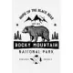 Rocky Mountain National Park Home of The Black Bear ESTD 1915 Preserve Protect: Rocky Mountain National Park Lined Notebook, Journal, Organizer, Diary