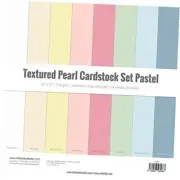 - Cardstock Set | Pack of 24 Double Sided 12" x 12" Pearlescent Pastel Texture