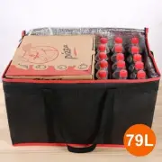 XXL Insulated Food Delivery Bags Pizza Takeaway Storage Thermal Bag Au stock