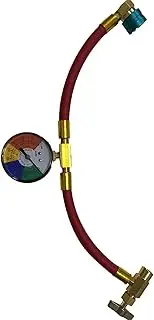 U-Charge Hose with Gauge, 12 LH Can Opener 1234YF Recharge Kit, Manifold Gauges Fit for Car Truck SUV Recharge Hose