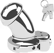 Mushroom Head Metal Chastity Cage Porous Bondage Chastity Cage Adjustable Penis Cage Cock Ring For Beginner Men, Couples