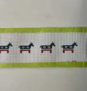 Democrat Donkey Belt Hand-Painted Needlepoint Canvas – 18 Count – JB Designs