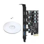 USB 3.0 PCI-E Card 2*USB-A 2*USB-C PCI Express Extension Card USB3.2 GEN1 5Gbps
