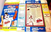 Baltimore Orioles Kellogg's Cereal box shaped FLAT 2z16