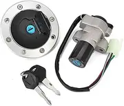 Ignition Switch for Suzuki for GSX750 for GSX600 for GSF400 VX800 RF400 RF600 RF900 GSF250 Ignition Switch Lock Keys Fuel Tank Cap Motorcycle Ignition Switch Lock