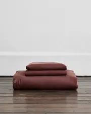 Cacao 100% French Flax Linen Duvet Cover Set
