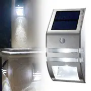 Wireless PIR Motion Sensor Solar 2 LED Security Flood Wall Garden Light Outdoor