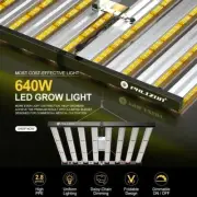 640W Pro LED Hydroponics Full Spectrum Grow Light Dimmable Grow Tent Room 6X6ft