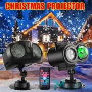 Christmas Snowflake Projector Light LED Snowfall Landscape Projection Xmas Decor