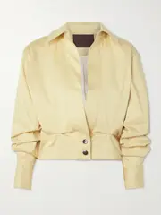 [16ARLINGTON] 16ARLINGTON - Ada Cotton-blend Jacket - Yellow - UK 8 UK 8 Yellow