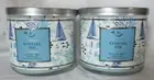 Bath & Body Works 3-wick Scented Candle Lot Set of 2 COASTAL SUN essential oils