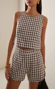 [Posse] Exclusive Joy Linen Crop Top