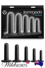 NEW nsnovelties Renegade 5 Piece Silicone Dilator Kit, Kegel Exerciser, Sex Toy