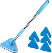Aquarium Glass Duster - Fish Algae Scrubber | Long Handle Fish Blender | Double Sided Sponge Group | Scraper Sponge Tool Cleaning