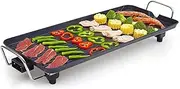 Electric Bbq Tabletop Grill- Outdoor Indoor Portable Smokeless Grill Smokeless Teppanyaki Barbecue Grill Multi-Functional Bbq Grill