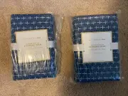 Pottery Barn Teen DENIM STITCH, Set of 2 Standard Pillow Shams, NWT