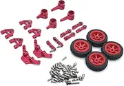Metal Front Rear Steering Hubs Shock Mount Track Rod RC Car 1:28 Scaled Accessories Compatible for WLtoy P929 K989 K999