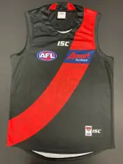 AFL ESSENDON BOMBERS OFFICIAL ISC TEAM SIGNED GUERNSEY JUMPER HEPPELL