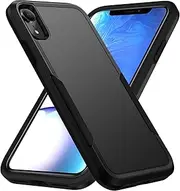 Hsefo Compatible with iPhone XR Case, Heavy Duty Protection Shockproof Dropproof Dustproof Anti-Scratch Phone Case Cover for xr -Black