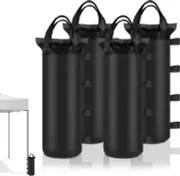4 Weight Black Sand Bags Weights for Canopy Bag ，Outdoor Windproof Advertising T