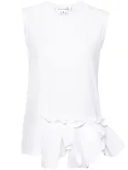 [COMME des GARCONS] Ruffles Hem Tank Tee