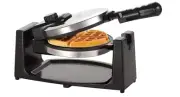 Waffle Maker Non Stick Belgian Waffles 1" Thick Rotating Crispy Breakfast In Bed