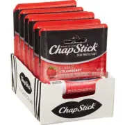 ChapStick Lip Balm Classic Strawberry 0.15 oz, 12 ct