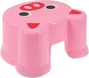 Cartoon Bench Small Shower Stool Cartoon Stool Plastic Step Short Bath Chair Plastic Pink