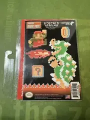 Super Mario Bros 6 pack Tech Decals, king Koopa, New