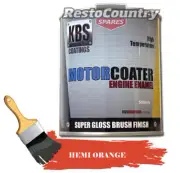 KBS Motor Coater Engine Enamel 500ml RACE Hemi Orange 62 - 64 High Temp Paint