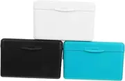 Angoily 1 Set Sturdy Index Card Storage Box Note Card Holder with Double Sided Lined Notecards Elegant Organizers for Home Office Use