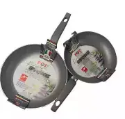 Pot Italia Red Stone Major Peitra Tech Frying Pans Lot 2 Purple Italy 28cm 32cm