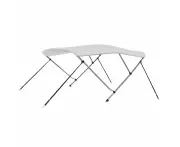 vidaXL 3 Bow Bimini Top White 183x196x137 cm
